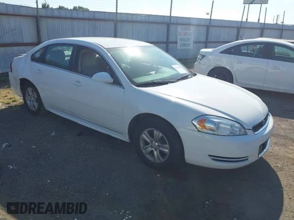 2012 Chevrolet Impala LS Fleet z VIN 2G1WF5E30C1244290, wystawiony jako IAAI lot #43191983 z przebiegiem 161 029 mil mil oraz . Historia ofert i sprzedaży dostępna na DreamBid. Obrazek 1.