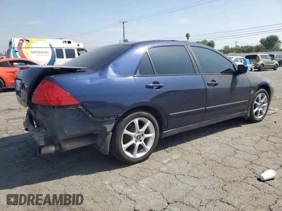 2006 Honda Accord LX with VIN 1HGCM55446A181344, listed as a Copart auction lot 60917765 with 154,099 mi miles and Salvage title. Bid and sale history available at DreamBid. Image 3.