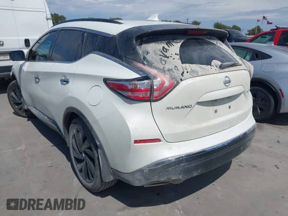 2017 Nissan Murano SV с VIN 5N1AZ2MG2HN161067, выставлен на аукционе IAAI как лот 43307407 с пробегом 177 992 миль миль и . История ставок и продаж доступна на DreamBid. Изображение 3.