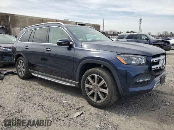 2022 Mercedes-Benz GLS 450 with VIN 4JGFF5KE4NA720851, listed as a Copart auction lot 49787495 with 37,575 mi miles and Salvage title. Bid and sale history available at DreamBid. Image 4.