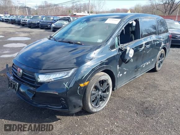 2023 Honda Odyssey Sport z VIN 5FNRL6H79PB075326, wystawiony jako IAAI lot #41911662 z przebiegiem 14 183 mil mil oraz . Historia ofert i sprzedaży dostępna na DreamBid. Obrazek 6.