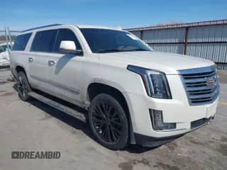 2015 Cadillac Escalade ESV Platinum with VIN 1GYS4UKJ1FR734591, listed as a IAAI auction lot 41762908 with 111,994 mi miles and . Bid and sale history available at DreamBid. Image 1.