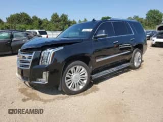2016 Cadillac Escalade Platinum with VIN 1GYS4DKJ1GR191079, listed as a Copart auction lot 59562785 with 91,182 mi miles and Salvage title. Bid and sale history available at DreamBid. Image 1.