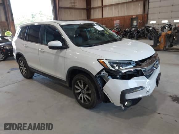 2022 Honda Pilot EX-L with VIN 5FNYF6H53NB081766, listed as a IAAI auction lot 42615459 with 39,878 mi miles and . Bid and sale history available at DreamBid. Image 1.