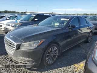 2016 Hyundai Genesis 3.8L z VIN KMHGN4JE9GU121528, wystawiony jako Copart lot #73956134 z przebiegiem Nie podano mil oraz Nie do naprawy • Non repairable. Historia ofert i sprzedaży dostępna na DreamBid. Obrazek 1.