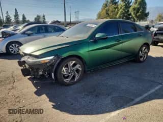2024 Hyundai Elantra Limited with VIN KMHLN4DJXRU100763, listed as a Copart auction lot 71018245 with 10,440 mi miles and Salvage title. Bid and sale history available at DreamBid. Image 1.