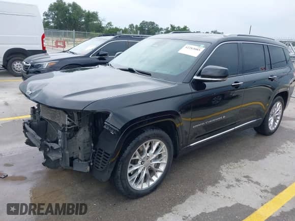 2021 Jeep Grand Cherokee Summit Reserve with VIN 1C4RJKEG8M8106466, listed as a IAAI auction lot 42283085 with 150,572 mi miles and . Bid and sale history available at DreamBid. Image 2.