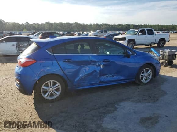 2017 Chevrolet Cruze LT с VIN 3G1BE6SM7HS511988, выставлен на аукционе Copart как лот 68816195 с пробегом 64 146 миль миль и Списание • Salvage title. История ставок и продаж доступна на DreamBid. Изображение 3.