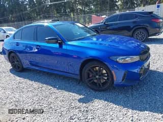 2024 BMW 3 Series 330i xDrive with VIN 3MW89FF05R8E09890, listed as a IAAI auction lot 43223989 with 14,567 mi miles and . Bid and sale history available at DreamBid. Image 1.