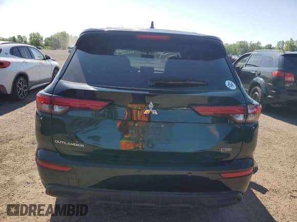 2024 Mitsubishi Outlander ES with VIN JA4J4UA85RZ618163, listed as a Copart auction lot 63319585 with 39,671 mi miles and Salvage title. Bid and sale history available at DreamBid. Image 6.