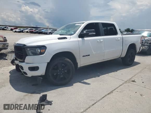 2022 Ram 1500 Big Horn с VIN 1C6RREFT4NN276436, выставлен на аукционе Copart как лот 67747465 с пробегом 99 437 миль миль и Списание • Salvage title. История ставок и продаж доступна на DreamBid. Изображение 1.