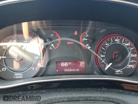 2013 Dodge Dart SE with VIN 1C3CDFAA9DD244888, listed as a Copart auction lot 84938075 with 166,592 mi miles and Salvage title. Bid and sale history available at DreamBid. Image 9.