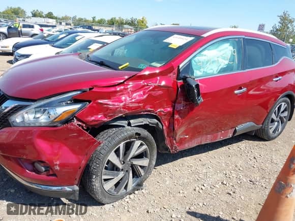 2018 Nissan Murano SV z VIN 5N1AZ2MH8JN109716, wystawiony jako IAAI lot #43149529 z przebiegiem 89 839 mil mil oraz . Historia ofert i sprzedaży dostępna na DreamBid. Obrazek 6.