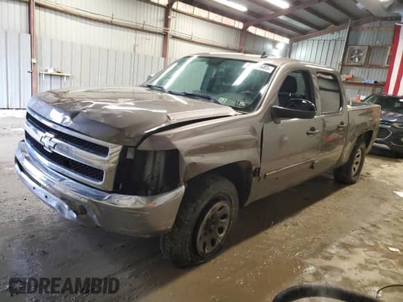 2013 Chevrolet Silverado 1500 LT with VIN 3GCPKSEA4DG122934, listed as a Copart auction lot 45287685 with Not provided miles and Salvage title. Bid and sale history available at DreamBid. Image 1.