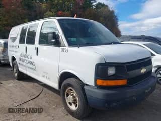 2014 Chevrolet Express Cargo с VIN 1GCWGFCA9E1123231, выставлен на аукционе IAAI как лот 43481182 с пробегом 348 040 миль миль и . История ставок и продаж доступна на DreamBid. Изображение 1.
