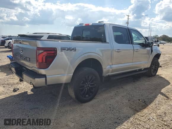 2024 Ford F-150 Lariat with VIN 1FTFW5L52RFC07819, listed as a Copart auction lot 84196965 with 11,287 mi miles and Salvage title. Bid and sale history available at DreamBid. Image 3.