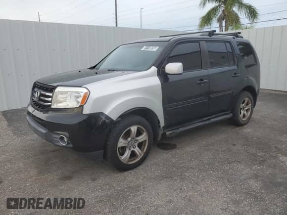 2013 Honda Pilot EX-L with VIN 5FNYF4H79DB028851, listed as a Copart auction lot 81110555 with 163,644 mi miles and Clean title. Bid and sale history available at DreamBid. Image 1.