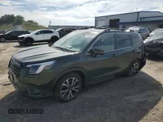 2023 Subaru Forester Limited z VIN JF2SKAPC9PH502981, wystawiony jako Copart lot #81985995 z przebiegiem 26 521 mil mil oraz Szkoda całkowita • Salvage title. Historia ofert i sprzedaży dostępna na DreamBid. Obrazek 1.