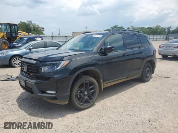 2024 Honda Passport Black Edition z VIN 5FNYF8H86RB022383, wystawiony jako Copart lot #63815275 z przebiegiem 9 725 mil mil oraz Szkoda całkowita • Salvage title. Historia ofert i sprzedaży dostępna na DreamBid. Obrazek 1.