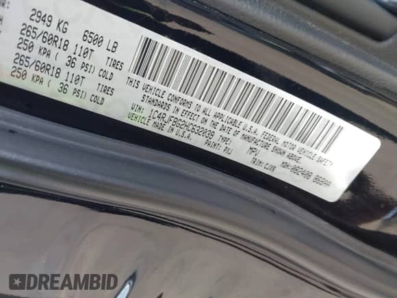 2017 Jeep Grand Cherokee Limited z VIN 1C4RJFBG2HC632039, wystawiony jako IAAI lot #42797356 z przebiegiem 115 388 mil mil oraz . Historia ofert i sprzedaży dostępna na DreamBid. Obrazek 9.