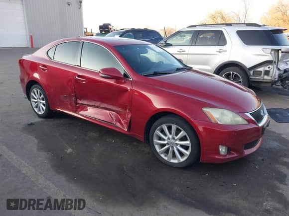 2010 Lexus IS 250 z VIN JTHCF5C26A5041659, wystawiony jako IAAI lot #41349489 z przebiegiem Nie podano mil oraz . Historia ofert i sprzedaży dostępna na DreamBid. Obrazek 1.