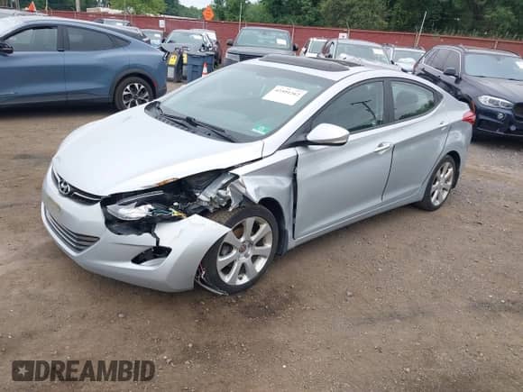 2013 Hyundai Elantra GLS with VIN 5NPDH4AE3DH249039, listed as a IAAI auction lot 42591262 with 89,302 mi miles and . Bid and sale history available at DreamBid. Image 2.