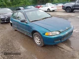 1995 Honda Civic with VIN 2HGEH237XSH516384, listed as a IAAI auction lot 42193189 with 357,539 mi miles and . Bid and sale history available at DreamBid. Image 1.