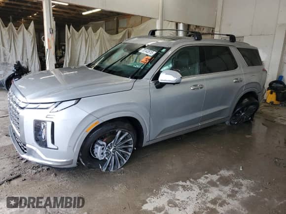 2023 Hyundai Palisade Calligraphy с VIN KM8R7DGE6PU584270, выставлен на аукционе Copart как лот 70143515 с пробегом 7 296 миль миль и На запчасти • Non repairable. История ставок и продаж доступна на DreamBid. Изображение 1.