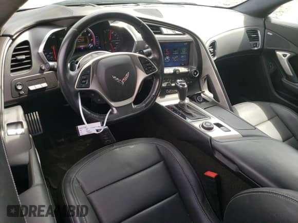 2017 Chevrolet Corvette 3LT with VIN 1G1YF2D78H5114503, listed as a Copart auction lot 53100385 with 19,329 mi miles and Salvage title. Bid and sale history available at DreamBid. Image 8.