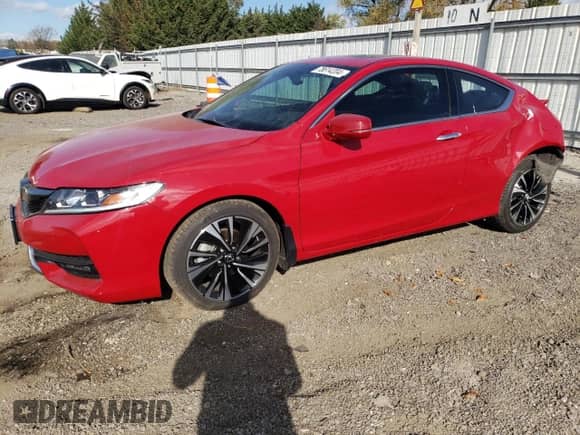 2016 Honda Accord EX-L with VIN 1HGCT2B99GA000046, listed as a Copart auction lot 86251934 with 51,794 mi miles and Salvage title. Bid and sale history available at DreamBid. Image 1.