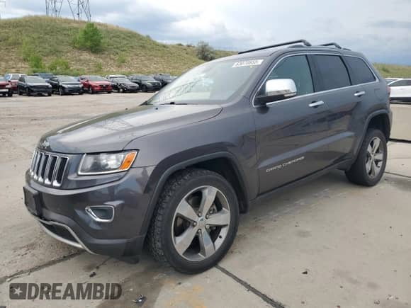 2016 Jeep Grand Cherokee Limited with VIN 1C4RJFBTXGC494682, listed as a Copart auction lot 63070855 with 62,369 mi miles and Salvage title. Bid and sale history available at DreamBid. Image 1.