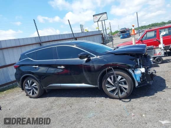 2023 Nissan Murano SL with VIN 5N1AZ2CJ2PC124155, listed as a IAAI auction lot 42122916 with 7,189 mi miles and . Bid and sale history available at DreamBid. Image 14.
