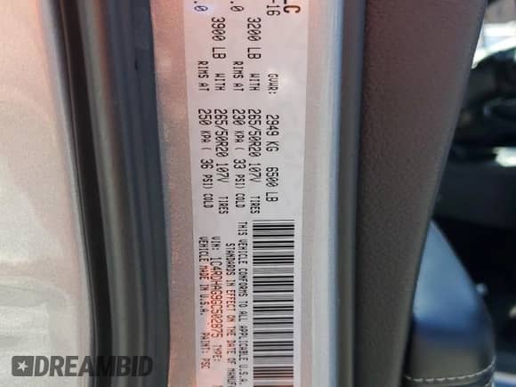 2016 Dodge Durango SXT с VIN 1C4RDHAG9GC502875, выставлен на аукционе Copart как лот 69320005 с пробегом 138 739 миль миль и Списание • Salvage title. История ставок и продаж доступна на DreamBid. Изображение 13.