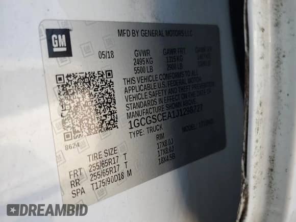 2018 Chevrolet Colorado 2WD LT с VIN 1GCGSCEA1J1298727, выставлен на аукционе Copart как лот 61932545 с пробегом 125 199 миль миль и Списание • Salvage title. История ставок и продаж доступна на DreamBid. Изображение 12.