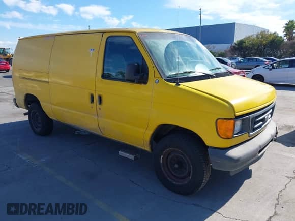 2004 Ford Econoline Cargo with VIN 1FTNE24W84HB24316, listed as a IAAI auction lot 43184709 with 270,344 mi miles and . Bid and sale history available at DreamBid. Image 1.