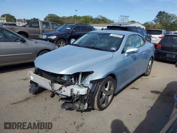 2010 Lexus IS 350 C с VIN JTHFE2C2XA2504483, выставлен на аукционе Copart как лот 85156285 с пробегом 33 012 миль миль и Списание • Salvage title. История ставок и продаж доступна на DreamBid. Изображение 1.