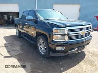 2014 Chevrolet Silverado 1500 High Country with VIN 3GCUKTEJ9EG423595, listed as a IAAI auction lot 43105592 with 153,368 mi miles and . Bid and sale history available at DreamBid. Image 1.