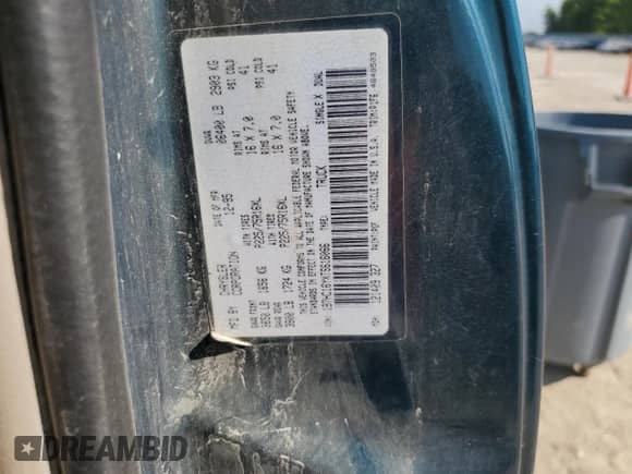 1996 Dodge 1500 with VIN 1B7HC16YXTS616066, listed as a Copart auction lot 64280745 with 120,176 mi miles and Salvage title. Bid and sale history available at DreamBid. Image 12.