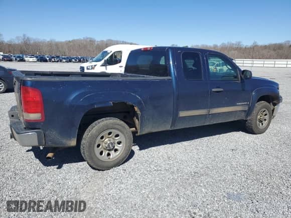 2007 GMC Sierra 1500 SLE1 with VIN 2GTEC19C971711856, listed as a Copart auction lot 49693165 with 329,400 mi miles and Salvage title. Bid and sale history available at DreamBid. Image 3.