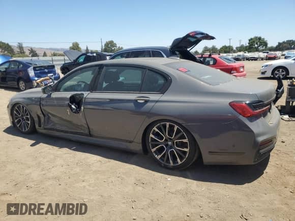 2021 BMW 7 Series 740i z VIN WBA7T2C08MCF84424, wystawiony jako Copart lot #65577255 z przebiegiem 38 070 mil mil oraz Szkoda całkowita • Salvage title. Historia ofert i sprzedaży dostępna na DreamBid. Obrazek 2.