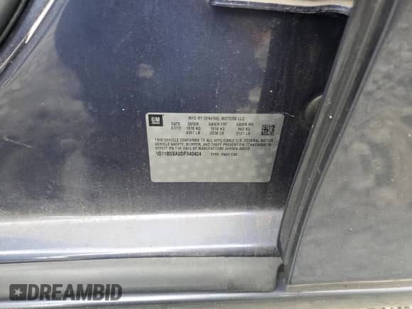 2013 Chevrolet Malibu LS с VIN 1G11B5SA0DF340424, выставлен на аукционе Copart как лот 82332635 с пробегом 157 507 миль миль и Чистый • Clean title. История ставок и продаж доступна на DreamBid. Изображение 12.