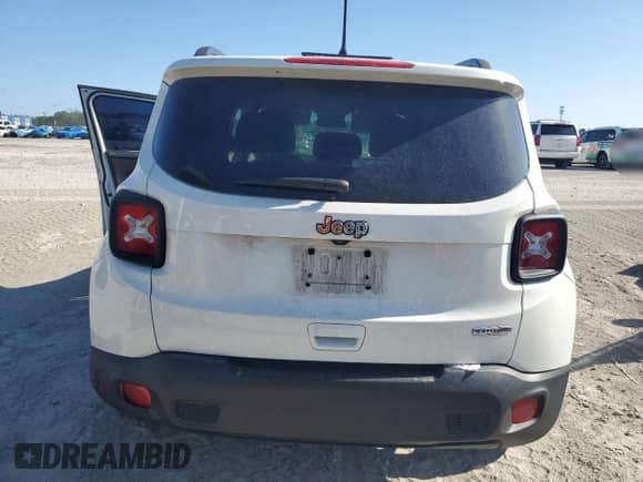 2018 Jeep Renegade Latitude with VIN ZACCJABB4JPJ68490, listed as a Copart auction lot 58223695 with Not provided miles and Salvage title. Bid and sale history available at DreamBid. Image 6.