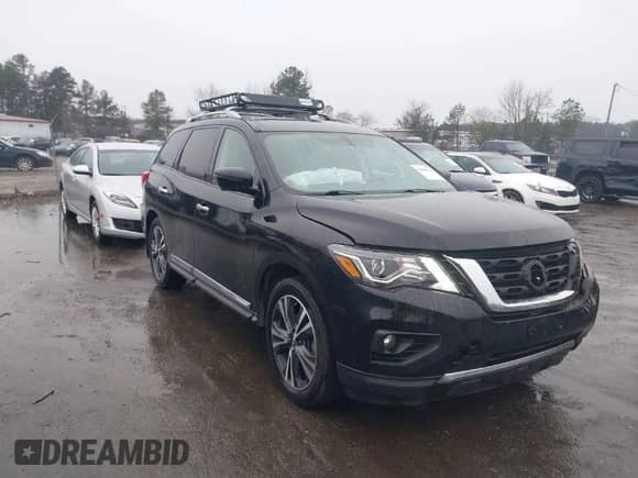 2020 Nissan Pathfinder Platinum with VIN 5N1DR2DM2LC597568, listed as a IAAI auction lot 41868520 with 50,794 mi miles and . Bid and sale history available at DreamBid. Image 1.