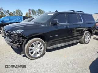 2022 Chevrolet Suburban High Country with VIN 1GNSKGKL3NR199753, listed as a Copart auction lot 75848294 with 44,486 mi miles and Salvage title. Bid and sale history available at DreamBid. Image 1.