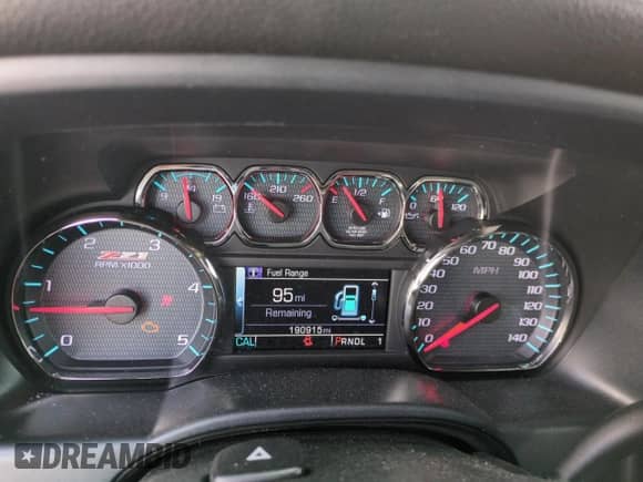 2019 Chevrolet Silverado 3500HD LTZ with VIN 1GC4KXEY0KF113515, listed as a Copart auction lot 52349795 with 190,915 mi miles and Salvage title. Bid and sale history available at DreamBid. Image 9.