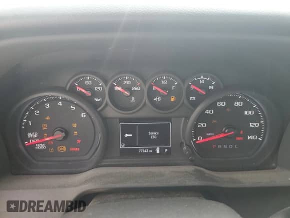 2022 Chevrolet Silverado 1500 Work Truck with VIN 3GCNAAEKXNG526402, listed as a Copart auction lot 70541555 with 77,343 mi miles and Salvage title. Bid and sale history available at DreamBid. Image 9.