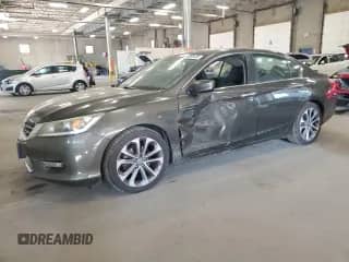 2014 Honda Accord Sport с VIN 1HGCR2F54EA093819, выставлен на аукционе Copart как лот 84595435 с пробегом 169 363 миль миль и Списание • Salvage title. История ставок и продаж доступна на DreamBid. Изображение 1.