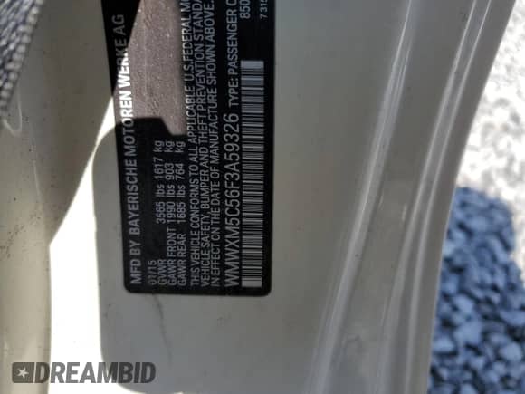 2015 MINI Hardtop с VIN WMWXM5C56F3A59326, выставлен на аукционе Copart как лот 84902305 с пробегом 83 790 миль миль и Списание • Salvage title. История ставок и продаж доступна на DreamBid. Изображение 12.