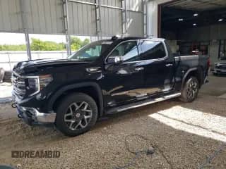 2025 GMC Sierra 1500 SLT with VIN 3GTUUDE86SG140631, listed as a Copart auction lot 63681815 with 16,914 mi miles and Salvage title. Bid and sale history available at DreamBid. Image 1.