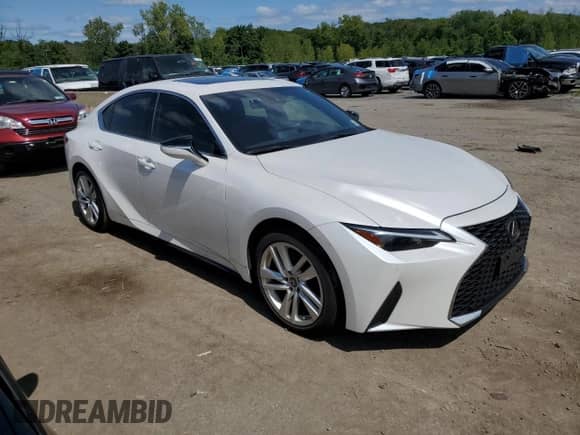 2021 Lexus IS 300 with VIN JTHC81F25M5043518, listed as a Copart auction lot 67741524 with 17,174 mi miles and Salvage title. Bid and sale history available at DreamBid. Image 4.
